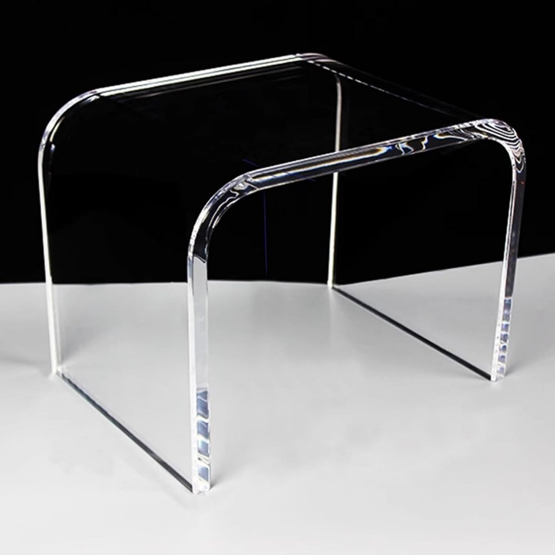 Wohnzimmertisch drehbar mit Glas schwarz