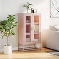 Funktionsmoebel mit Tueren mit Stauraum rosa