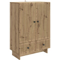 Schubladenschrank Sideboard Artisan-Eiche, Kommode Schubladen Turen, eiche
