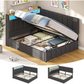 Bett fuer Schlafzimmer mit Tueren klappbar grau