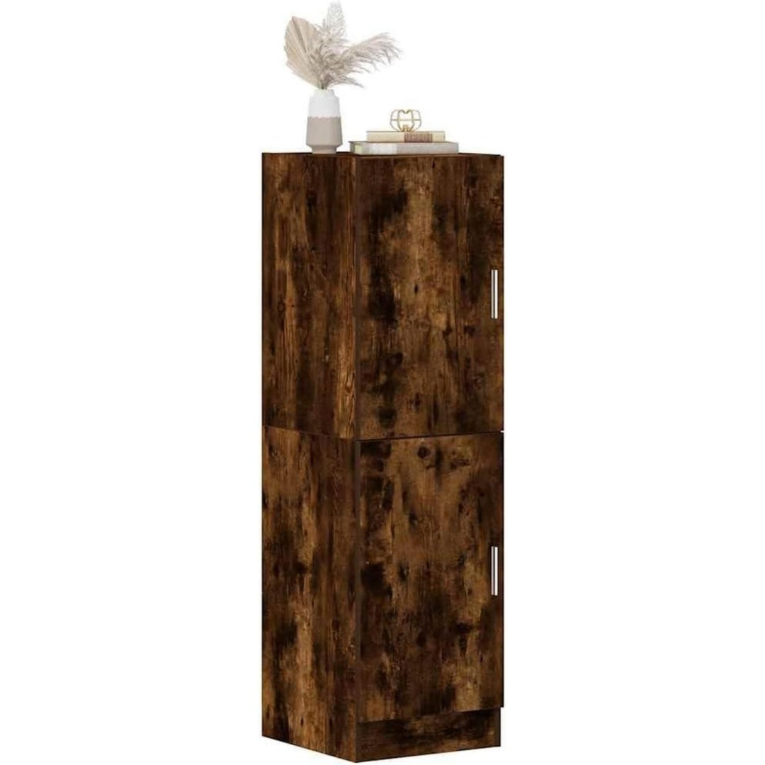 Aufbewahrungsschrank Kuchenmobel Rauchereiche Spanplatte Highboard inklusive natur