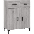 Aufbewahrungsschrank mit Schubladen 69,5 x 34 x 90 cm grau