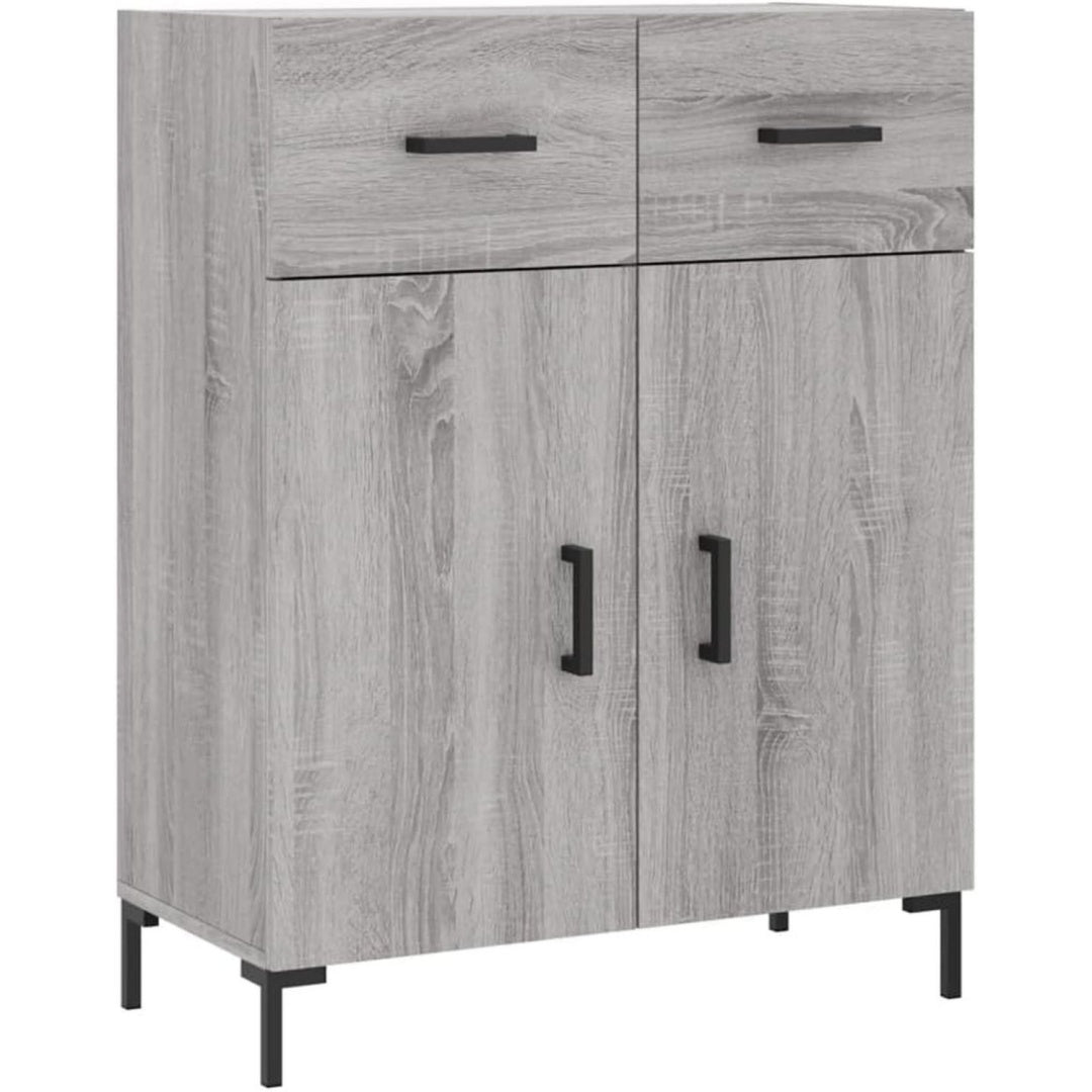 Aufbewahrungsschrank mit Schubladen 69,5 x 34 x 90 cm grau