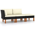 Polstersofa aus Massivholz mit Stahlgestell schwarz