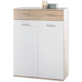 Schubladenschrank MANOLO Schuhschrank Wei, Eiche Sonoma eiche