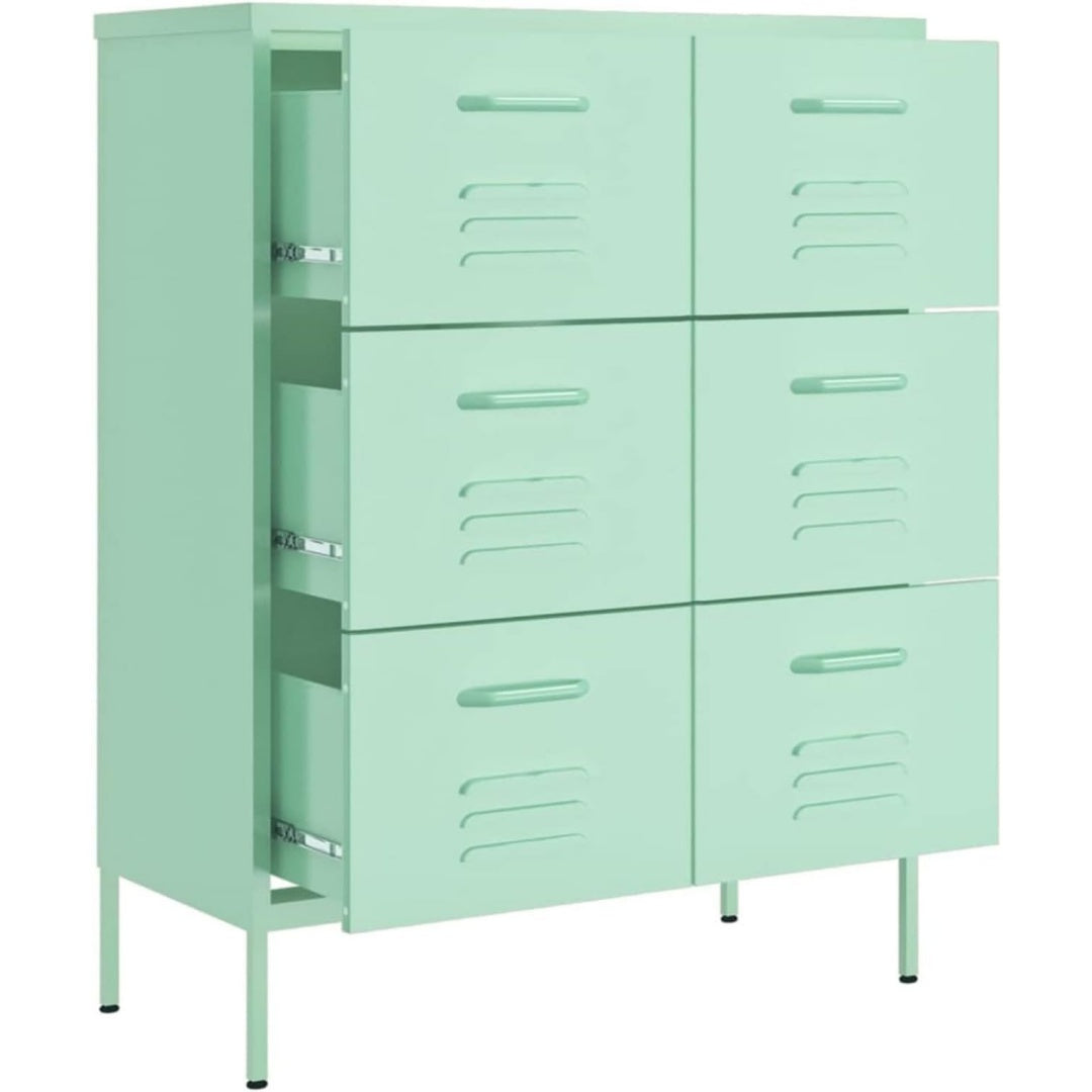 Kommode Tidyard Schubladenschrank Sideboard Beistellschrank Standschrank schwarz