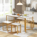 Tisch verstellbar aus MDF gold