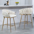 Wohnstuhl verstellbar mit Metallgestell beige